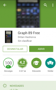 Play Store Emulador calculadora TI-89